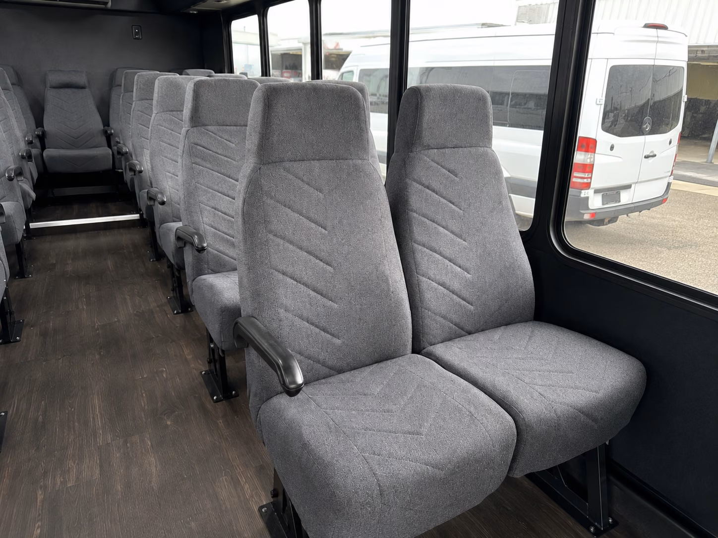west valley city 18 passenger minibus inside