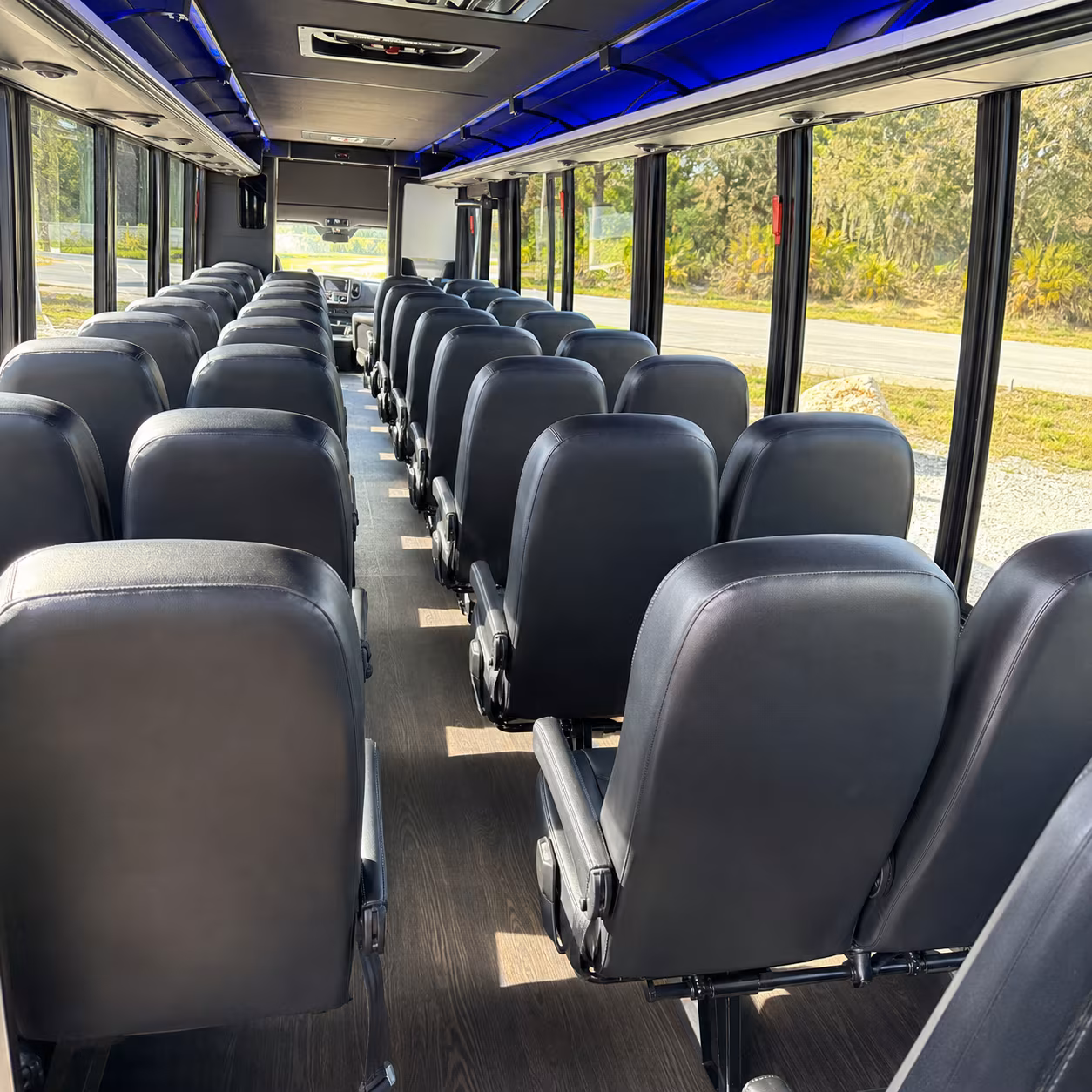 west valley city 25 passenger minibus inside