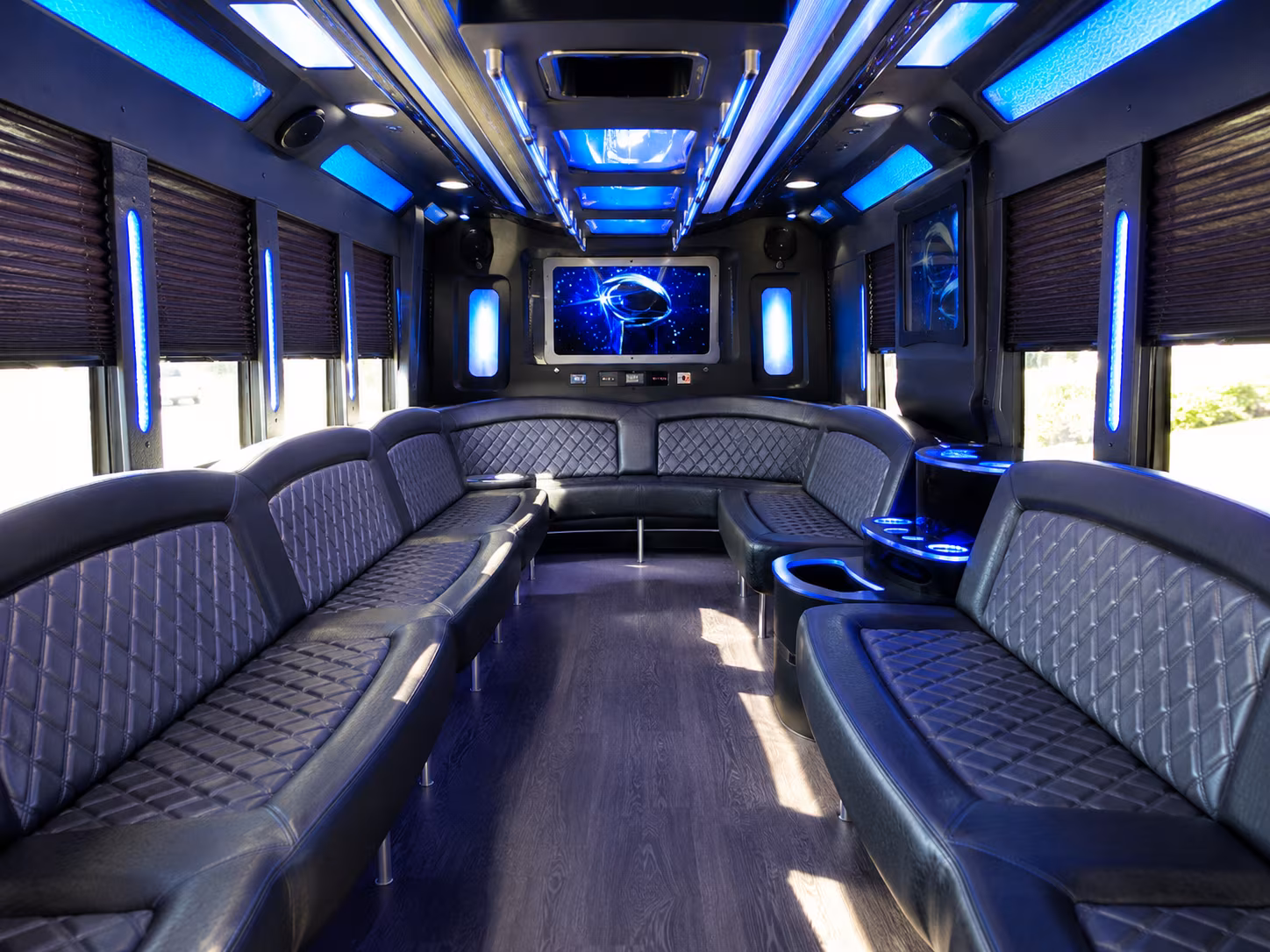 west valley city 28 passenger party bus inside