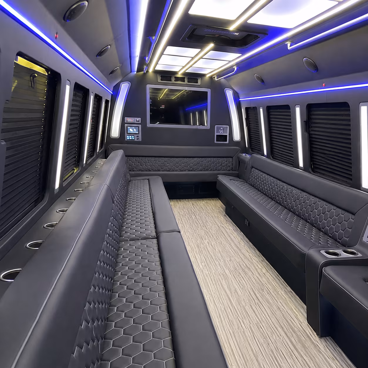 west valley city 40 passenger party bus inside