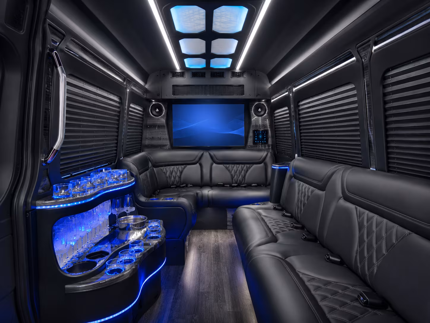 west valley city 50 passenger party bus inside