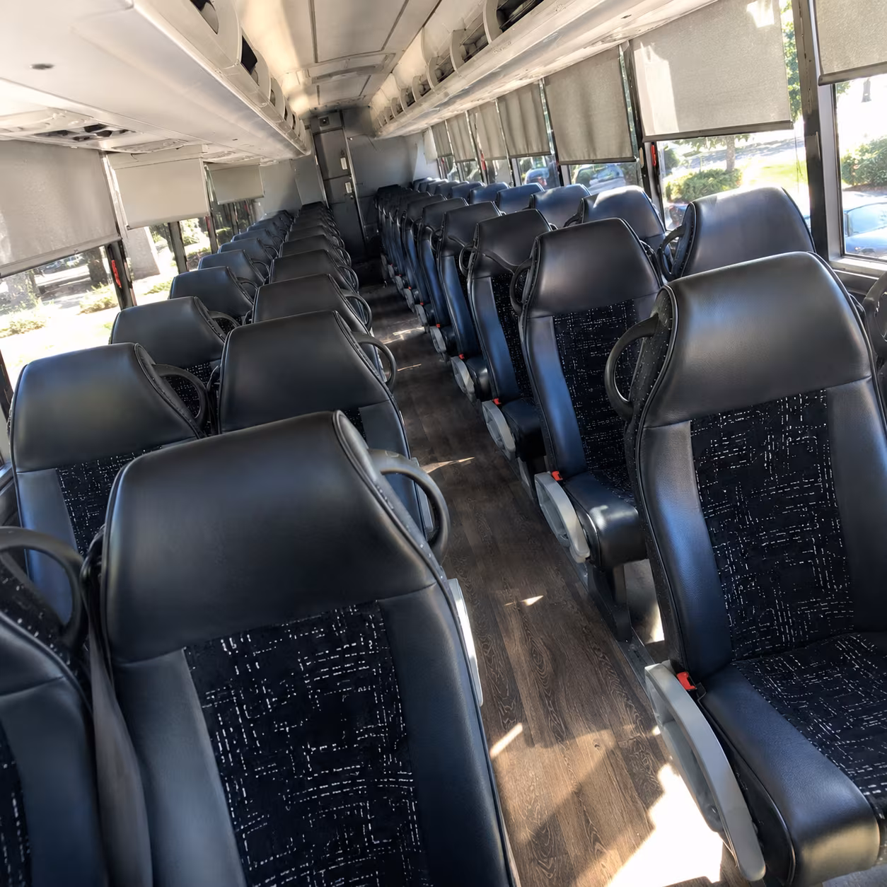 west valley city 56 passenger charter bus inside