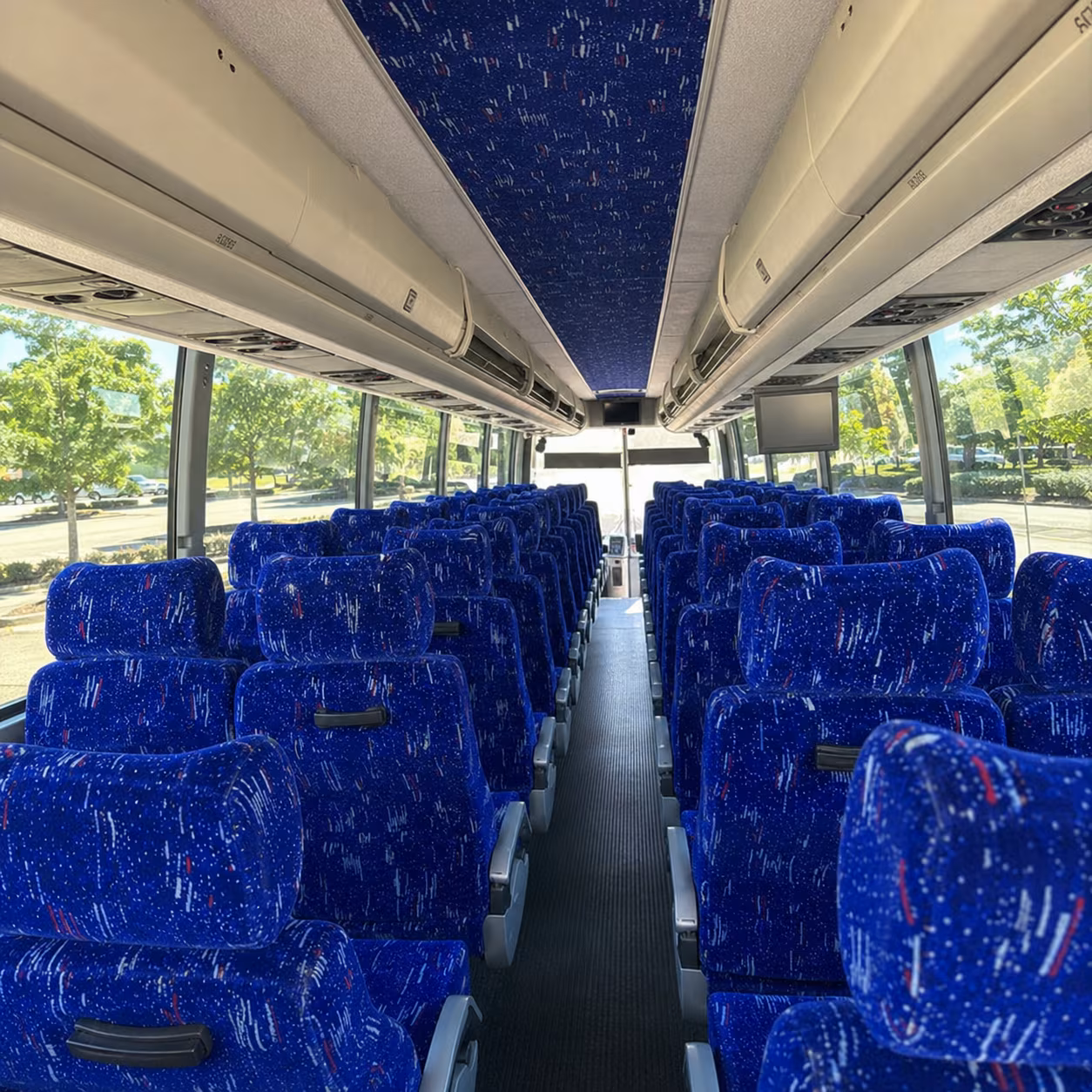 west valley city 56 passenger charter bus interior