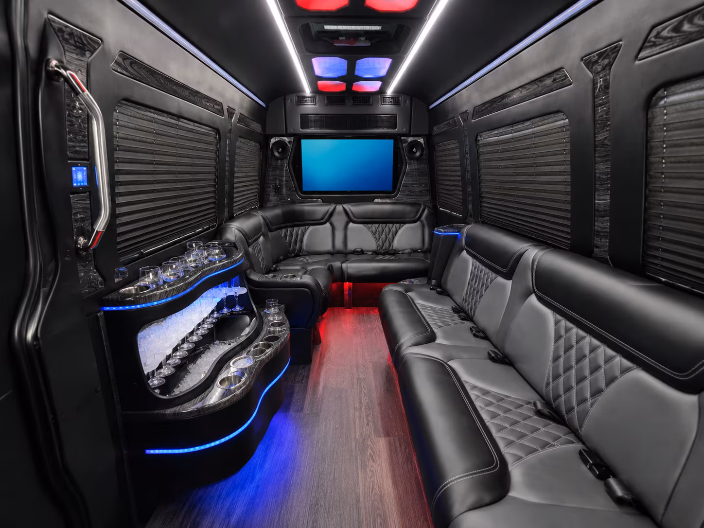 west valley city sprinter limousine inside