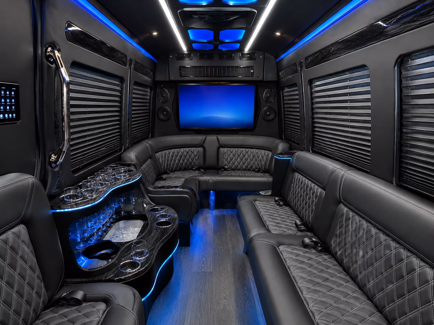 west valley city sprinter limousine interior